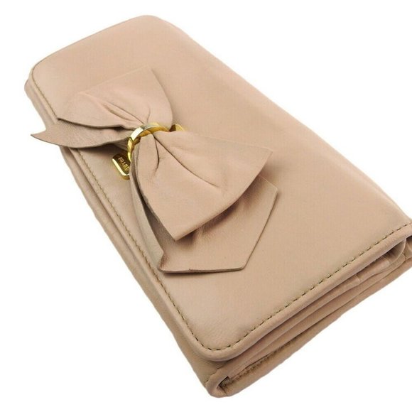 PRADA wallet ribbon pink leather Authentic - Picture 4 of 8